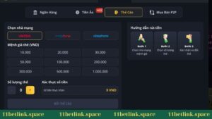 Rút tiền 11Bet